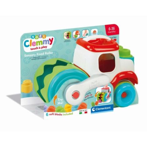 Clementoni - Jucarie educationala Soft Clemmy compactor de cuburi pentru dezvoltarea senzoriala si motorie a copiilor - imagine 7